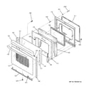 GE JB988KK2CC door diagram