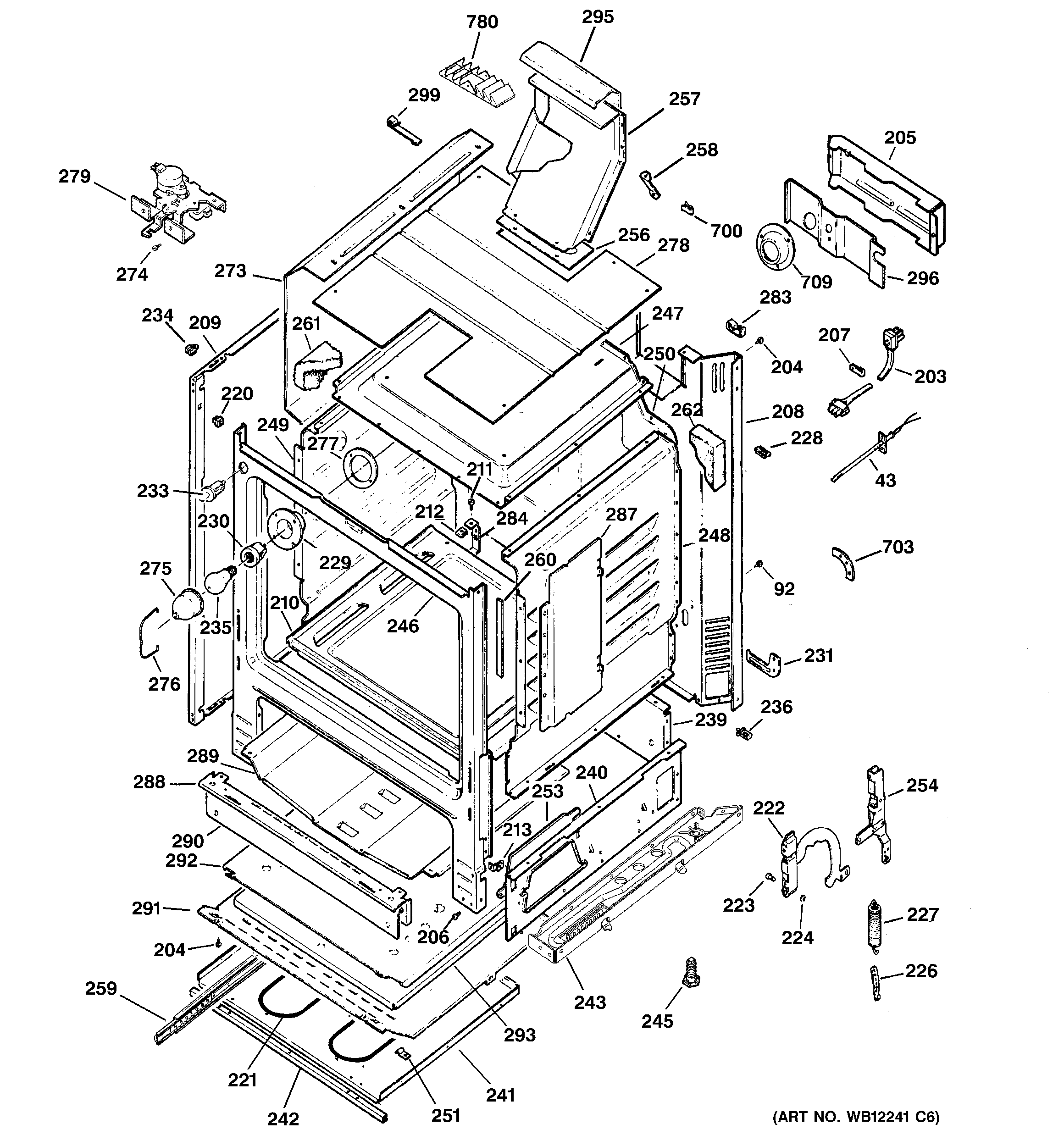 GE JGBP83BEJ4BB body parts diagram