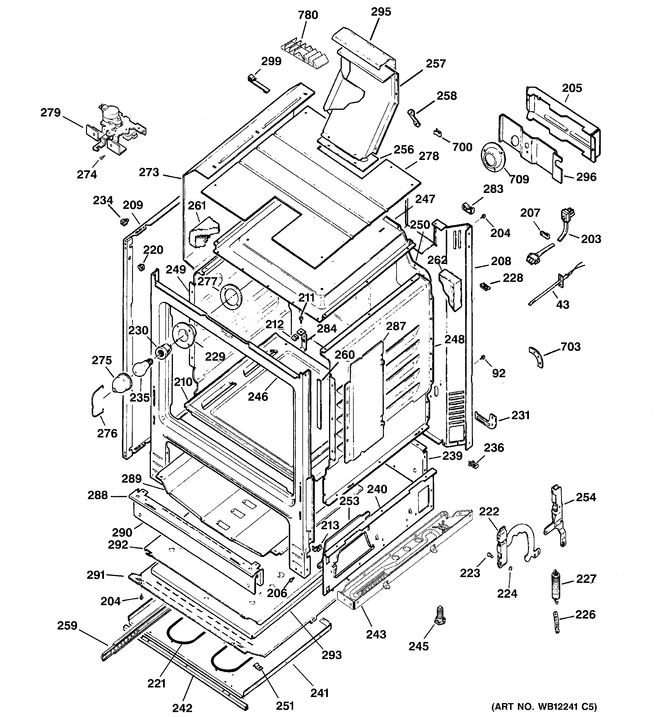 GE JGBP85CEJ4CC body parts diagram