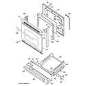 GE JGBS23CEL1CC door & drawer parts diagram