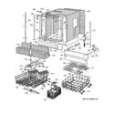 GE ZBD6900G02SS basket & wrap assembly diagram
