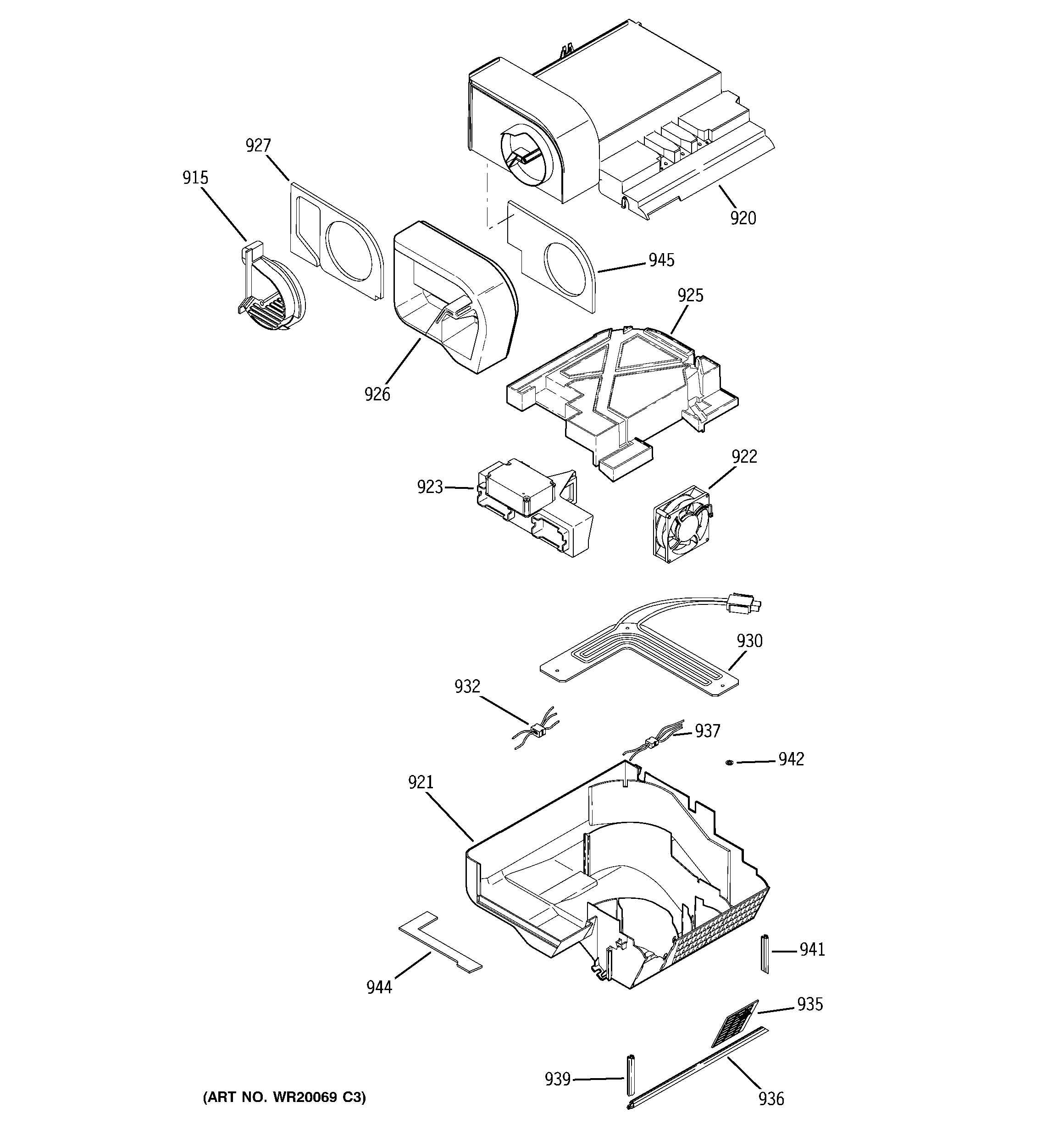 GE PSE25SGTCCSS custom cool diagram