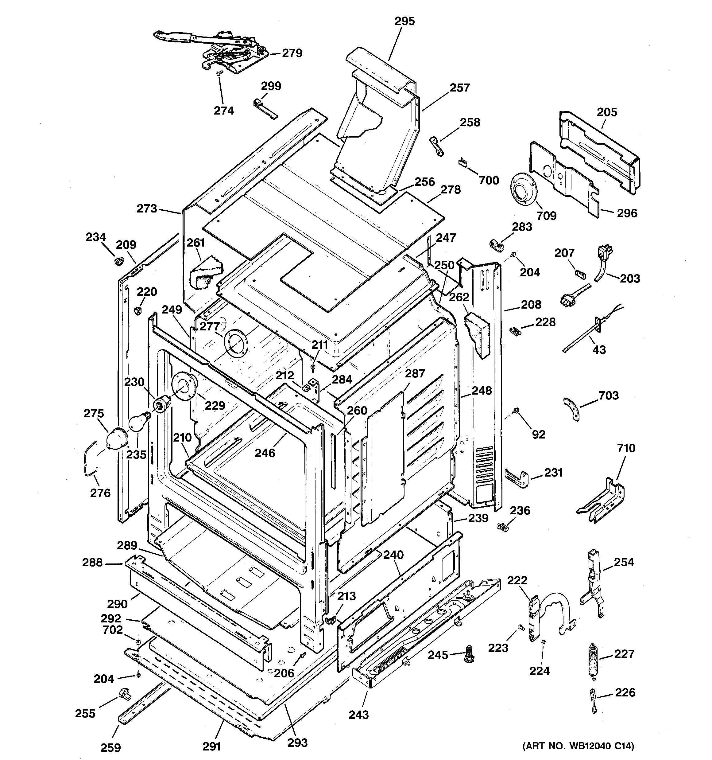 GE JGBP30BEK3BB body parts diagram
