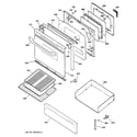GE JGBP30WEK3WW door & drawer parts diagram