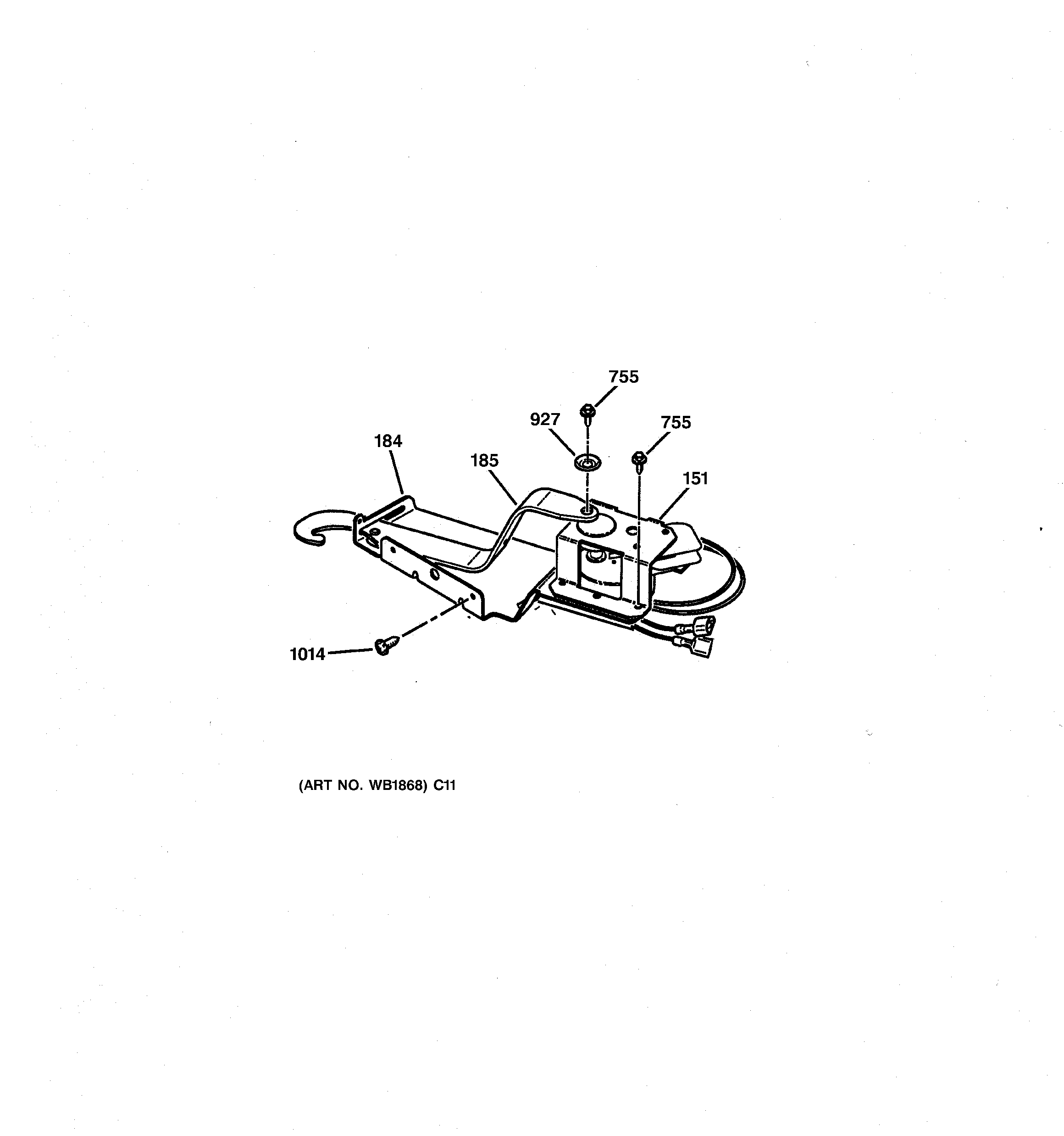 GE JMP31CL1CC door lock diagram