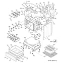 GE EER3000L02BB oven body parts diagram