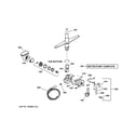 GE GSD4000J20WW motor-pump mechanism diagram