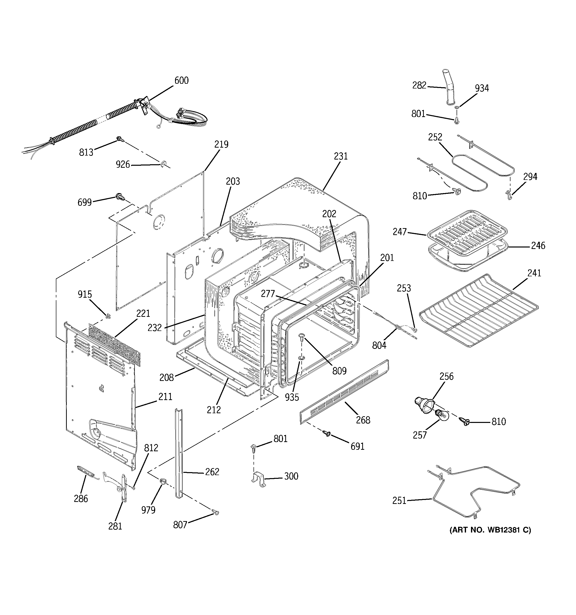 GE JDS26BD1CT body parts diagram