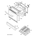 GE JGBP24BEH6WH door & drawer parts diagram
