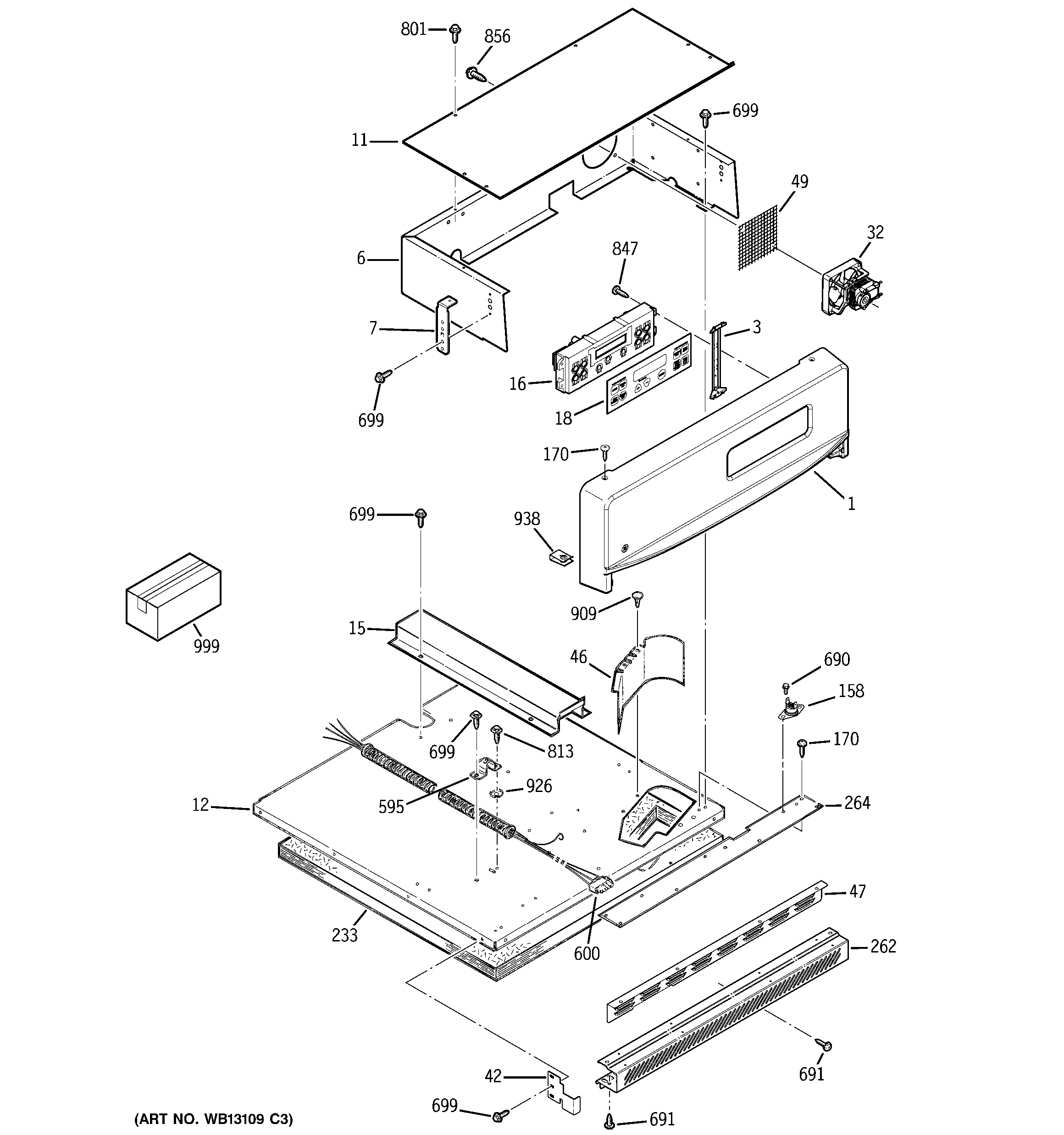 GE JRP20BJ1BB control panel diagram