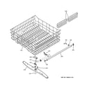GE GLD6210L15SS upper rack assembly diagram