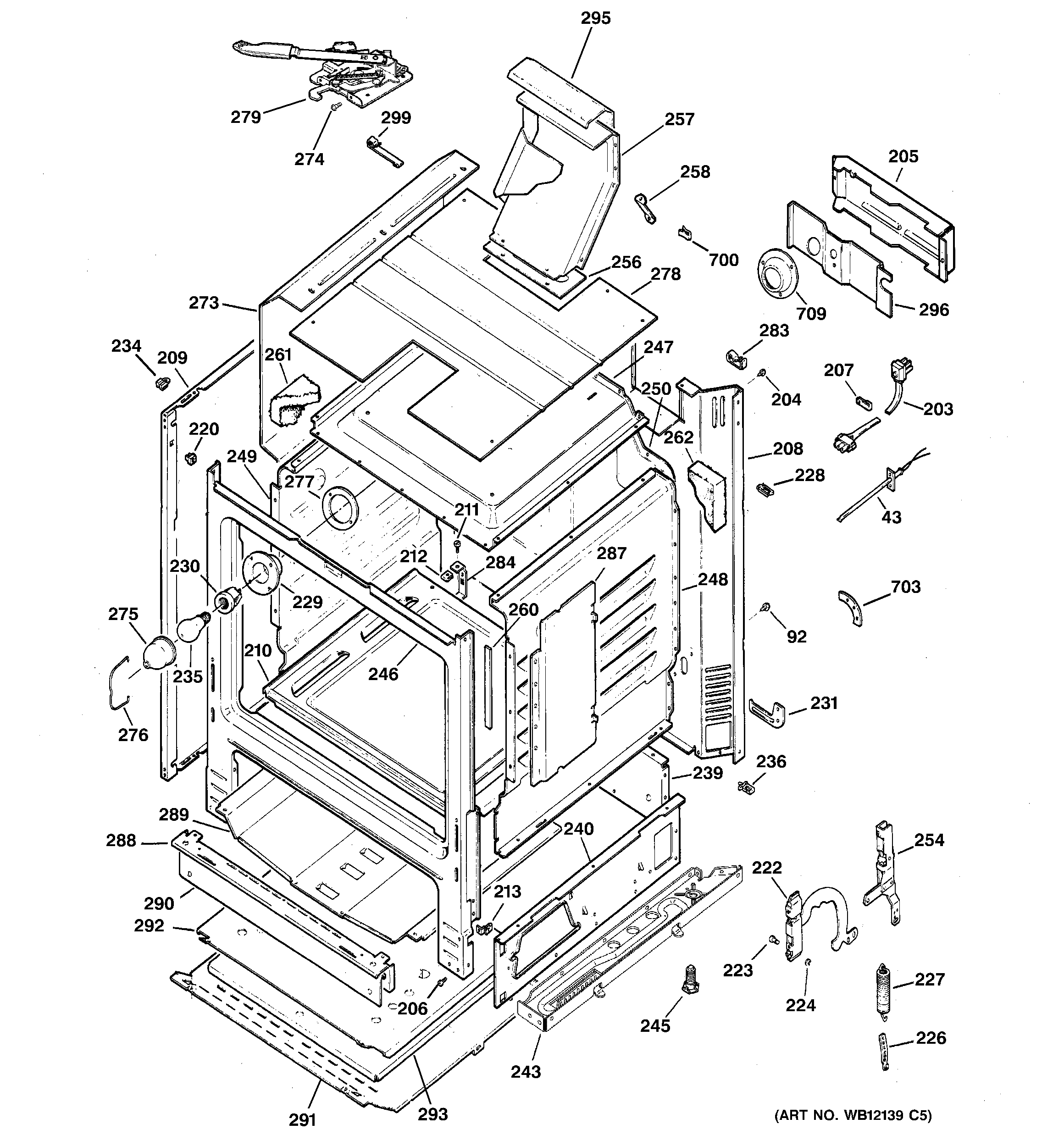 GE JGBP24BEH5CT body parts diagram