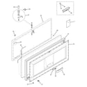 GE FCM20DTBWH freezer door diagram