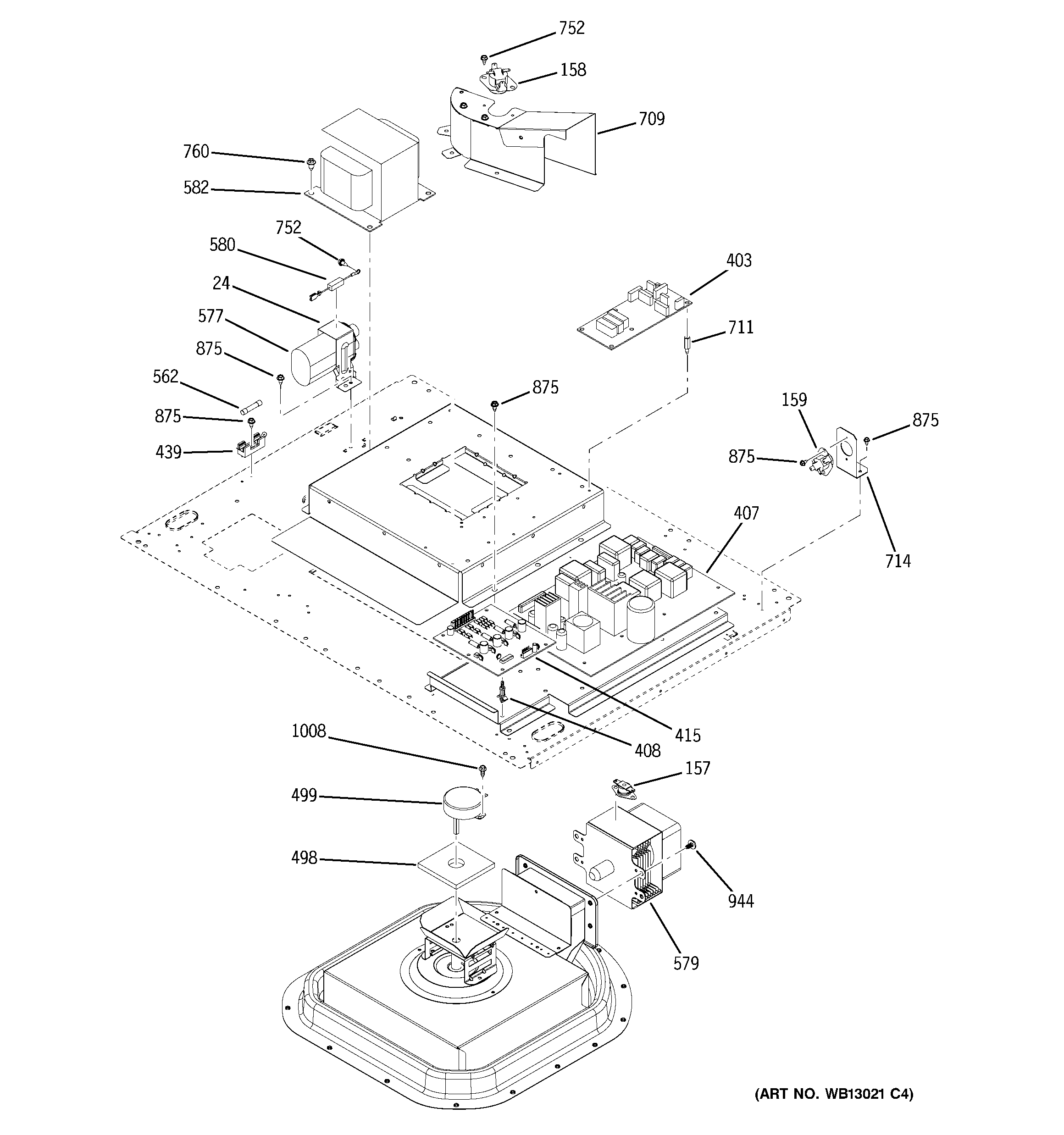 GE JS998TK3WW control section diagram