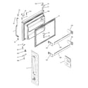 GE GTS22JBPCRWW freezer door diagram
