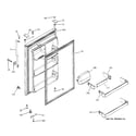 GE GTS22JBPCRWW fresh food door diagram