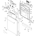 GE ZBD0710K01SS escutcheon & door assembly diagram