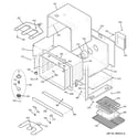 GE JT980BH3BB lower oven body diagram