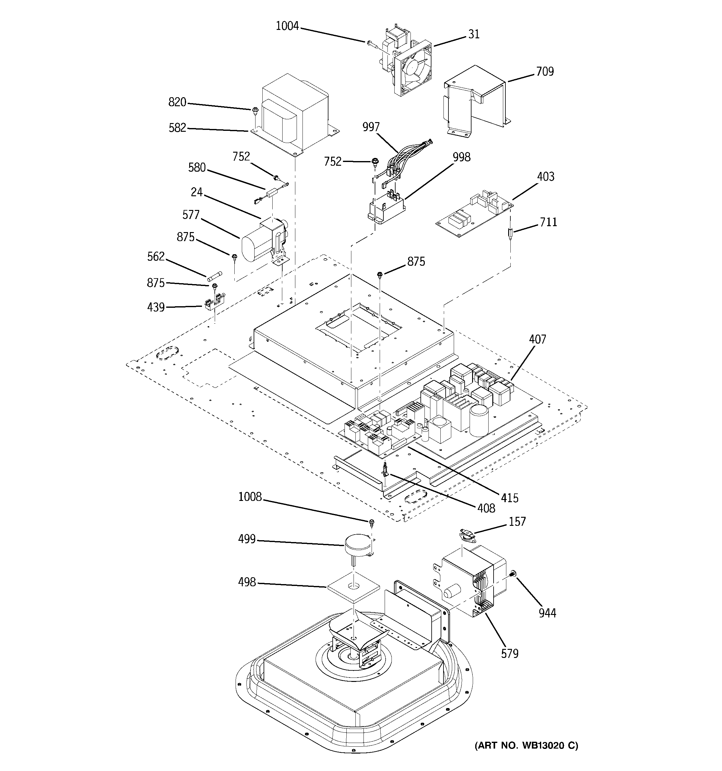 GE ZET3058SH3SS control section diagram