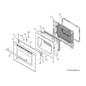 GE ZET3058SH3SS upper oven door diagram