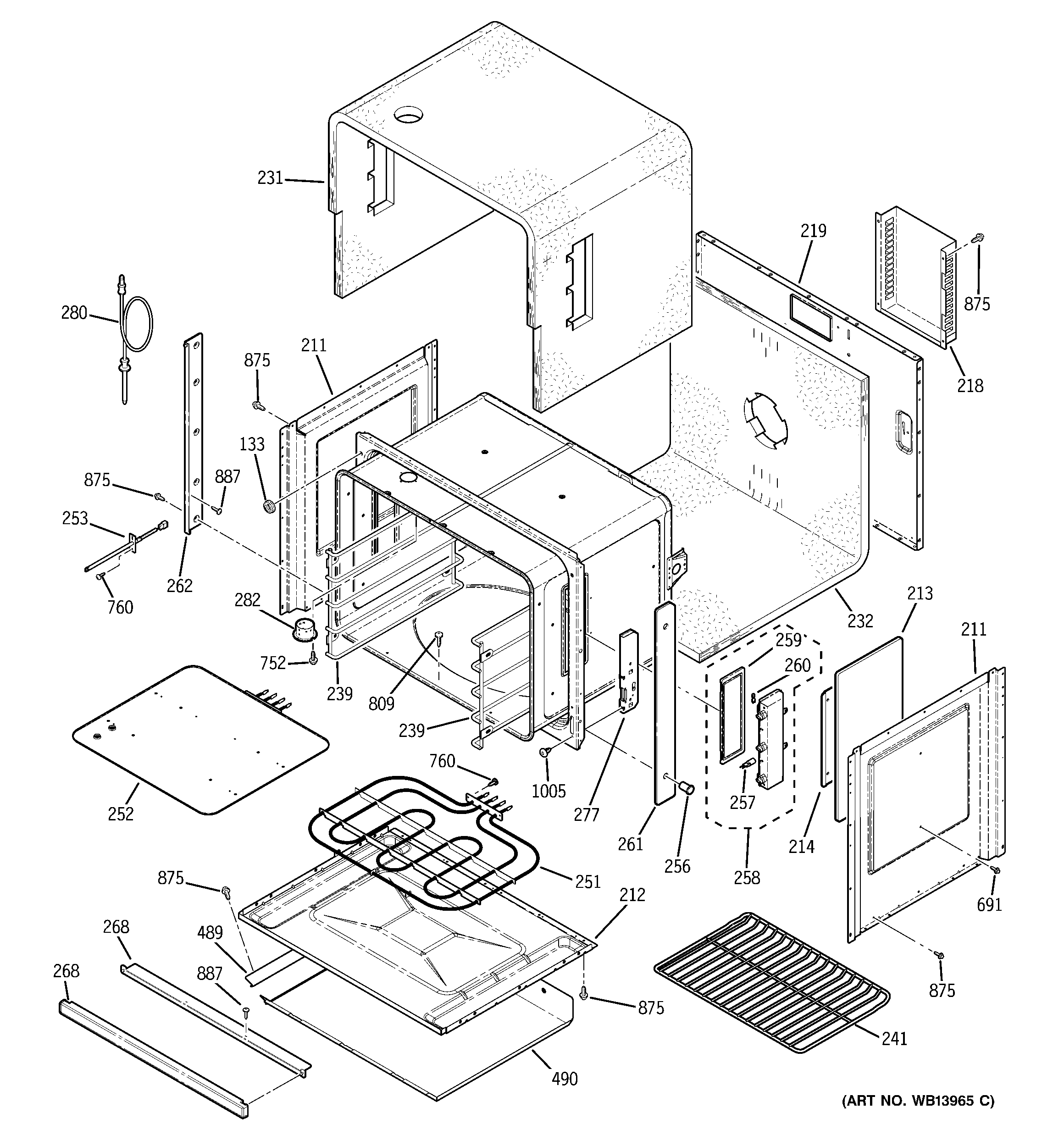 GE ZET2SL1SS lower oven diagram