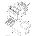 GE JGBP26WEH5WW door & drawer parts diagram