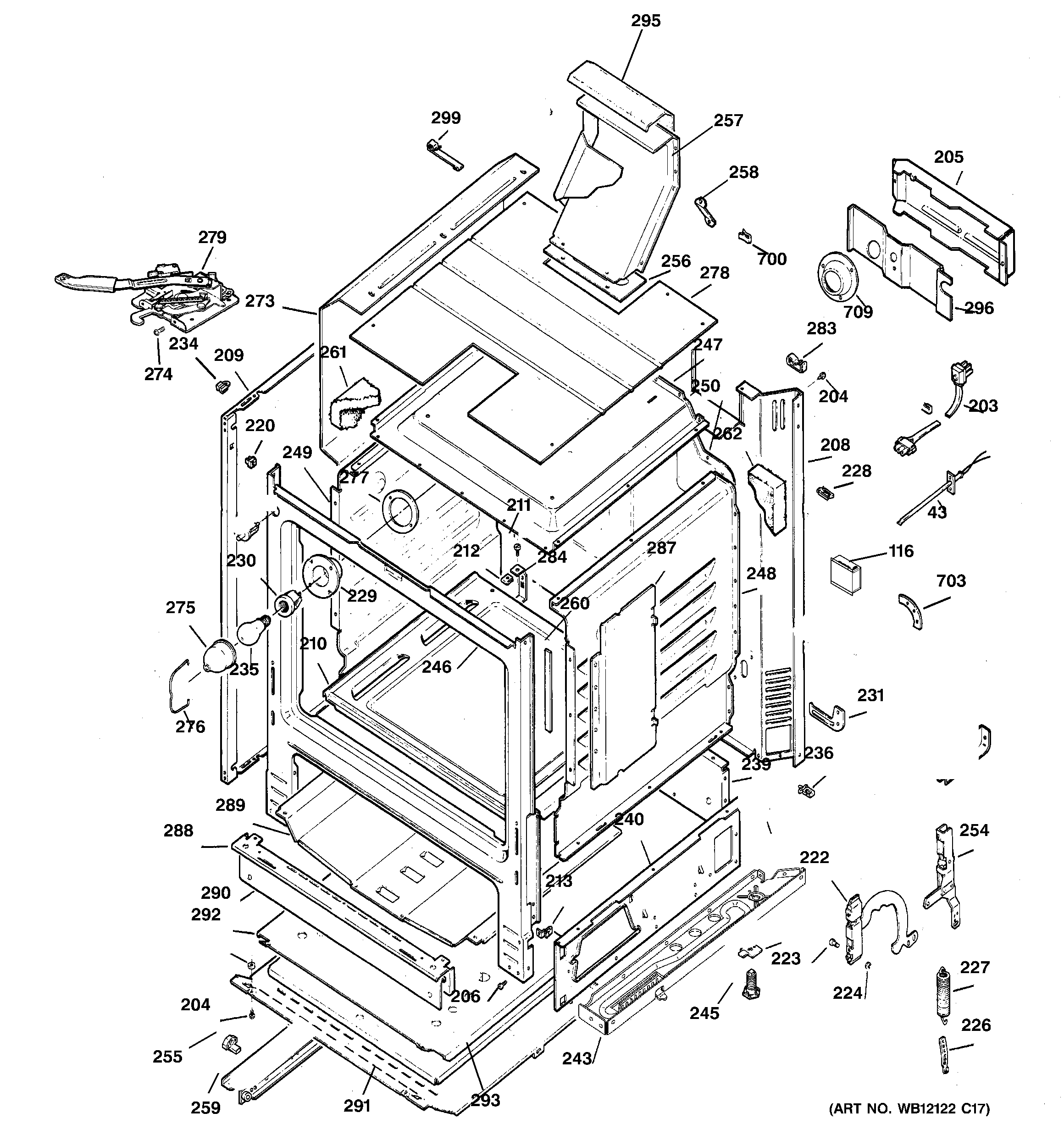 GE JGBP35GXH4WW body parts diagram