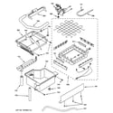 GE ZDI15CWWF evaporator, ice cutter grid & water diagram