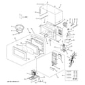 GE JEM1040DM1WW microwave diagram