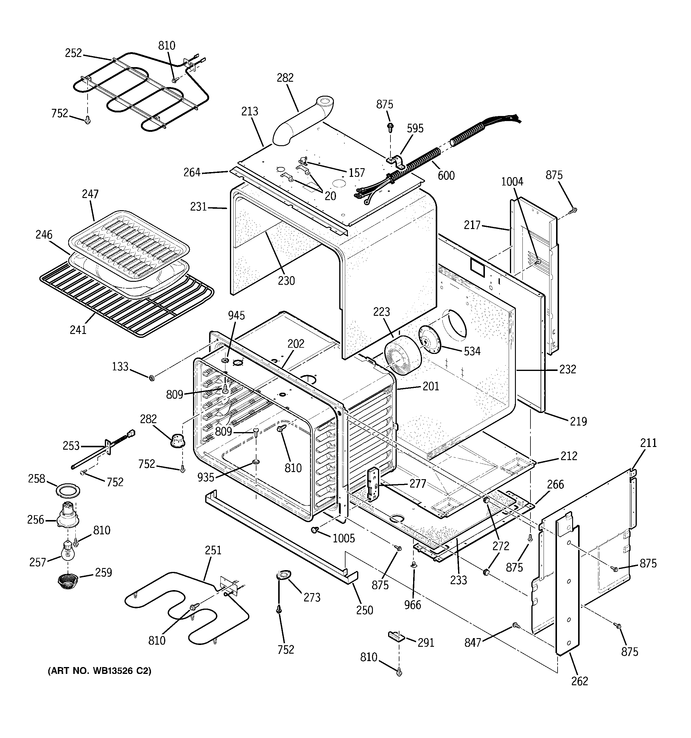 GE JDS28CK1CC body parts diagram