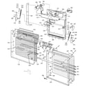 GE ZBD7105G01SS door assembly diagram