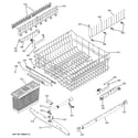 GE PDW7900N10BB upper rack assembly diagram