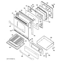 GE JGBP29SEL4SS door & drawer parts diagram