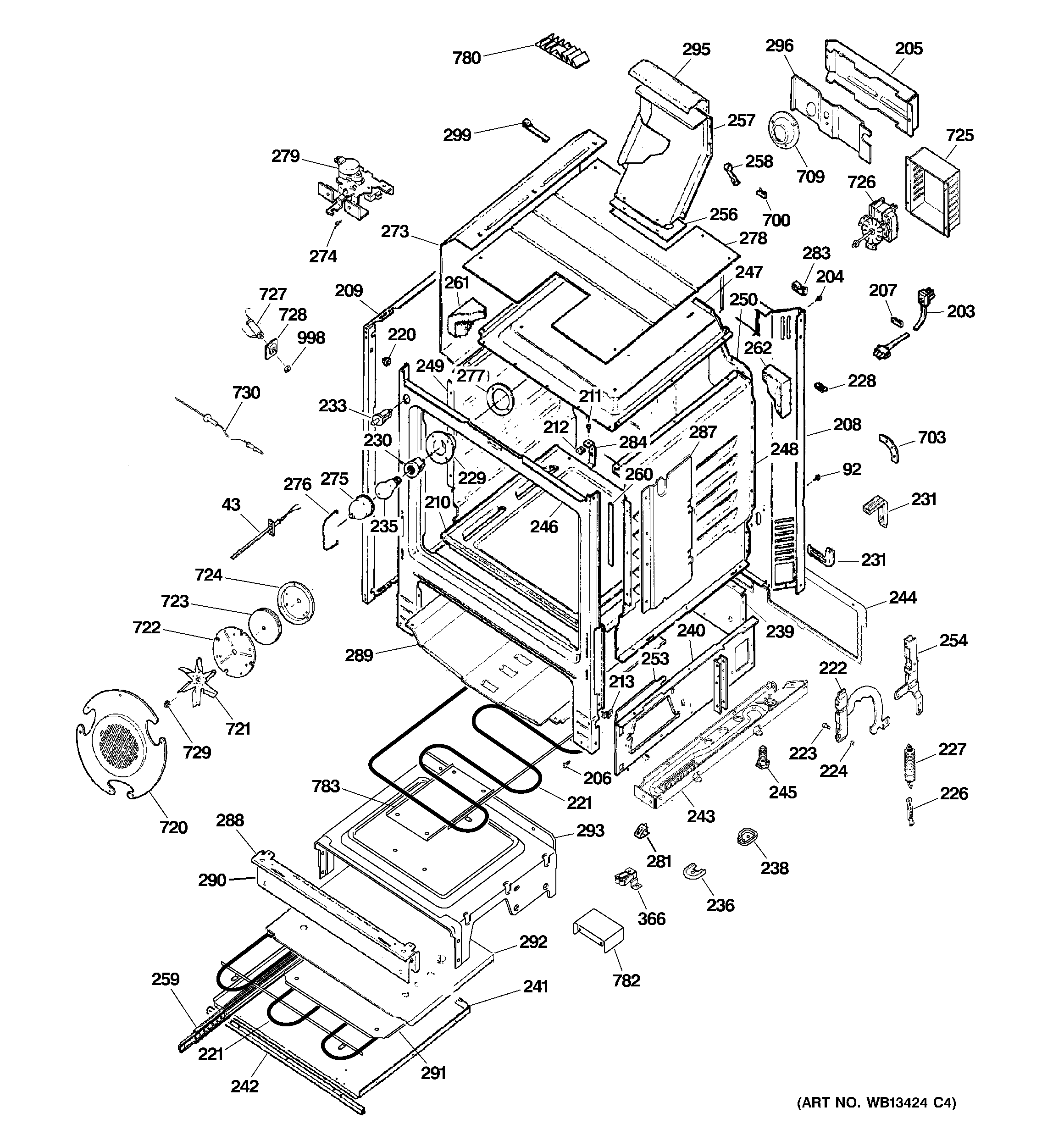 GE JGB918CEK7CC body parts diagram
