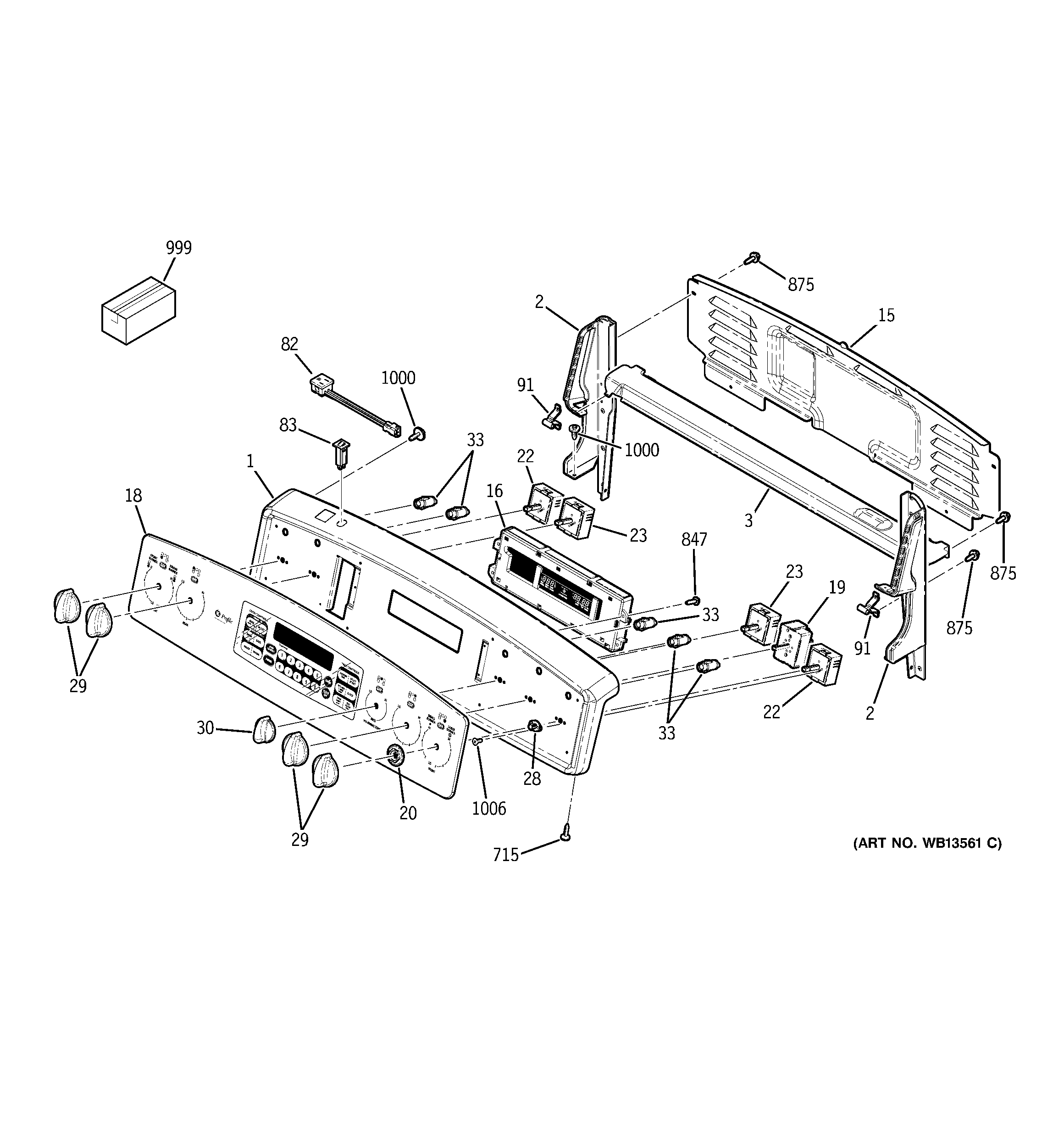 GE JCB910SL6SS control panel diagram
