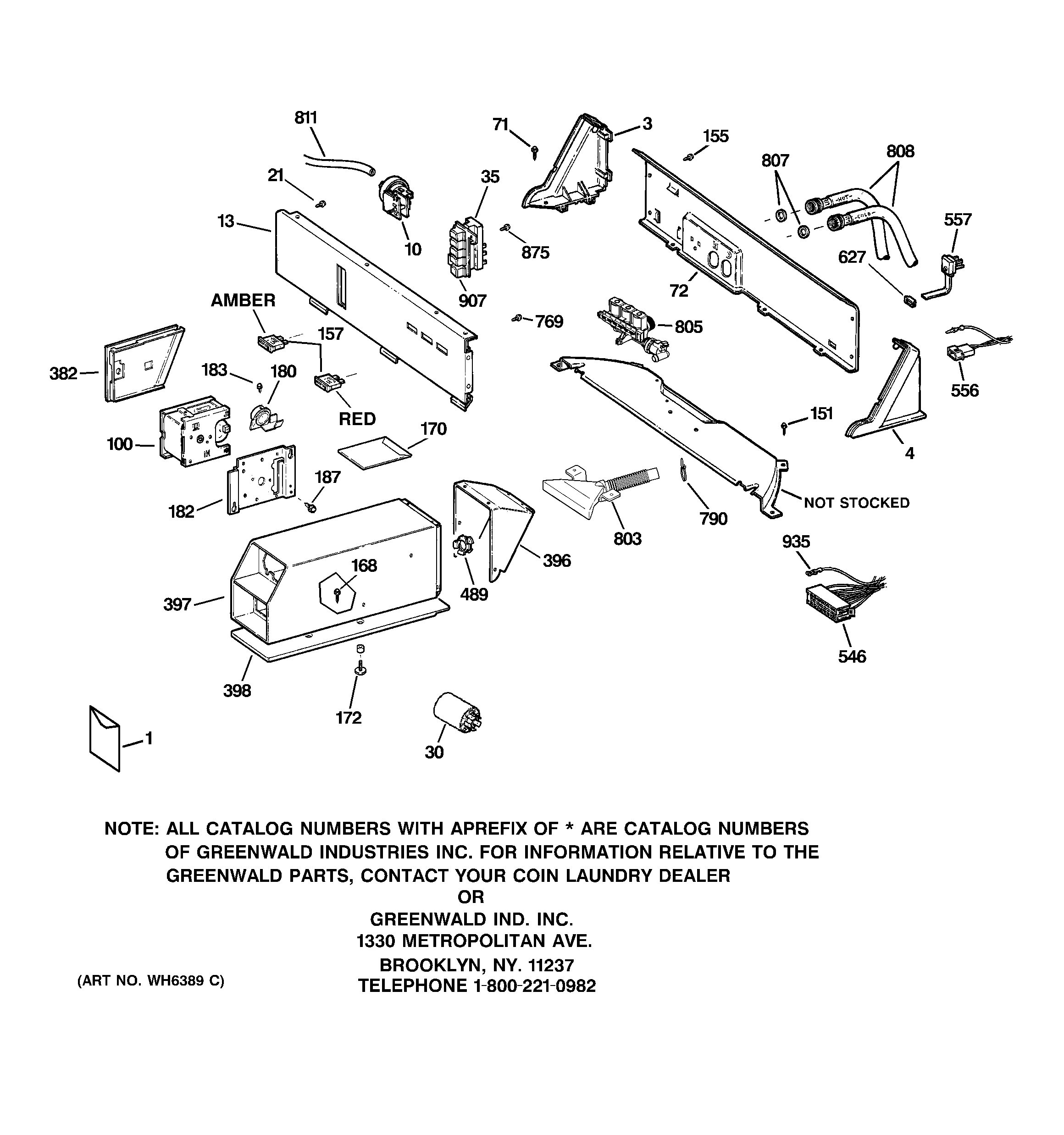 GE WCCB1030H2WC controls & backsplash diagram