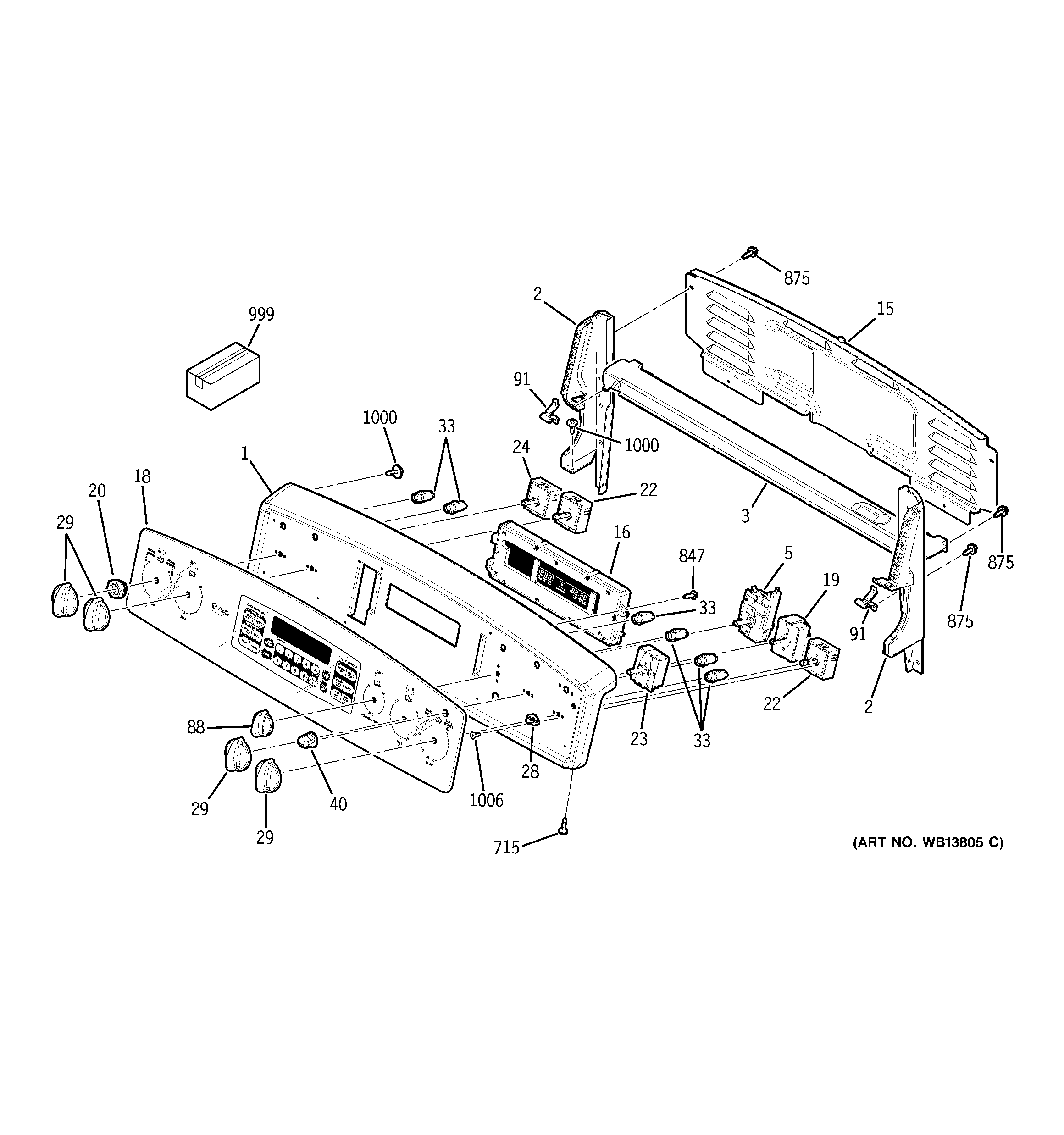 GE JB968SL5SS control panel diagram