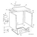 GE DHDSR46EG2WW cabinet diagram