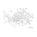 GE DHDVH52GF3WW controls & backsplash diagram