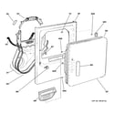 GE DJXR433EG2CC front panel & door diagram
