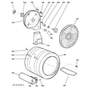 GE DNCK440GG1WC drum diagram