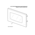 GE JT965CF2CC microwave door diagram