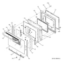 GE JBP24EK1BB door diagram
