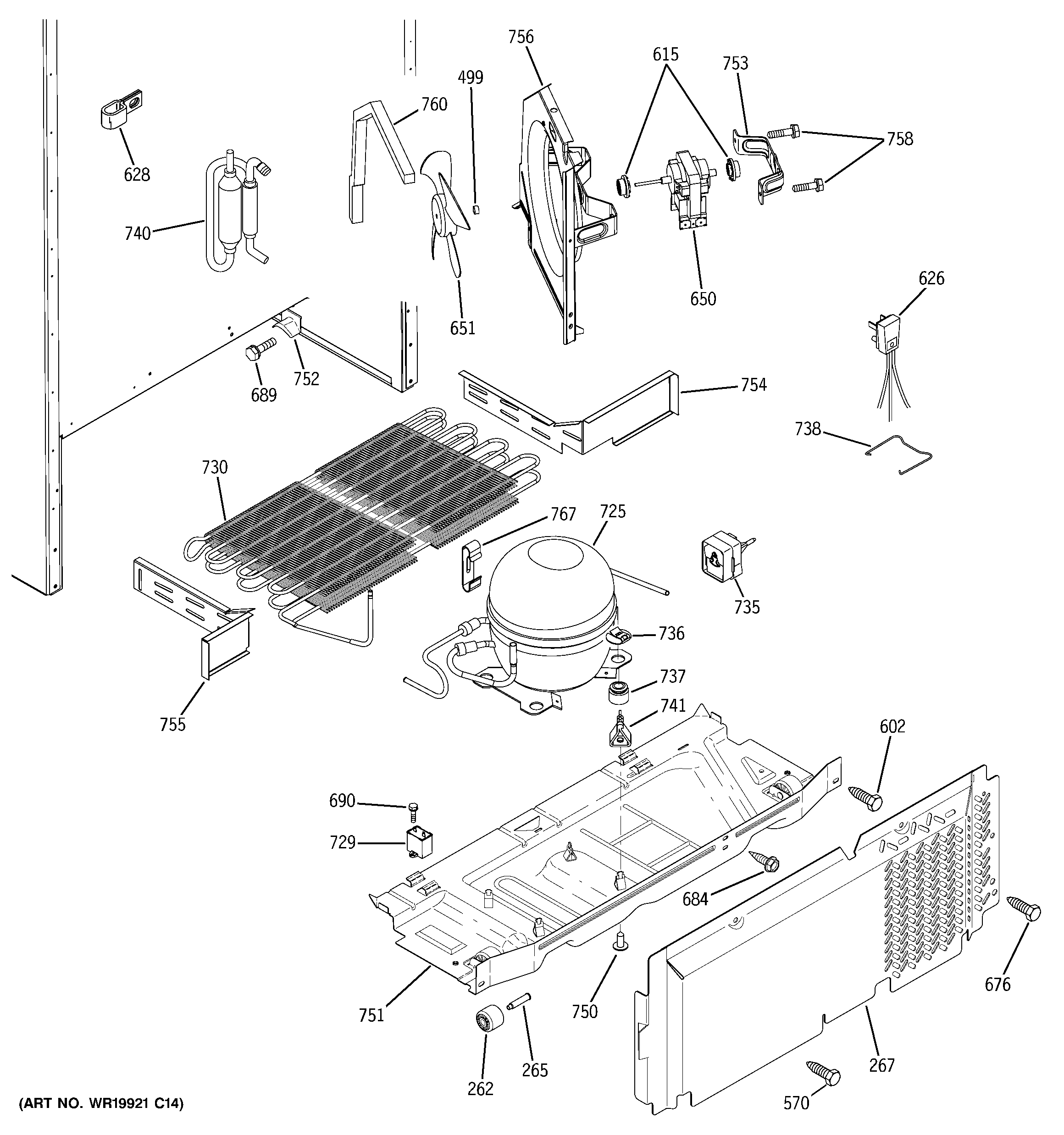 GE GTS18ICSURBB unit parts diagram