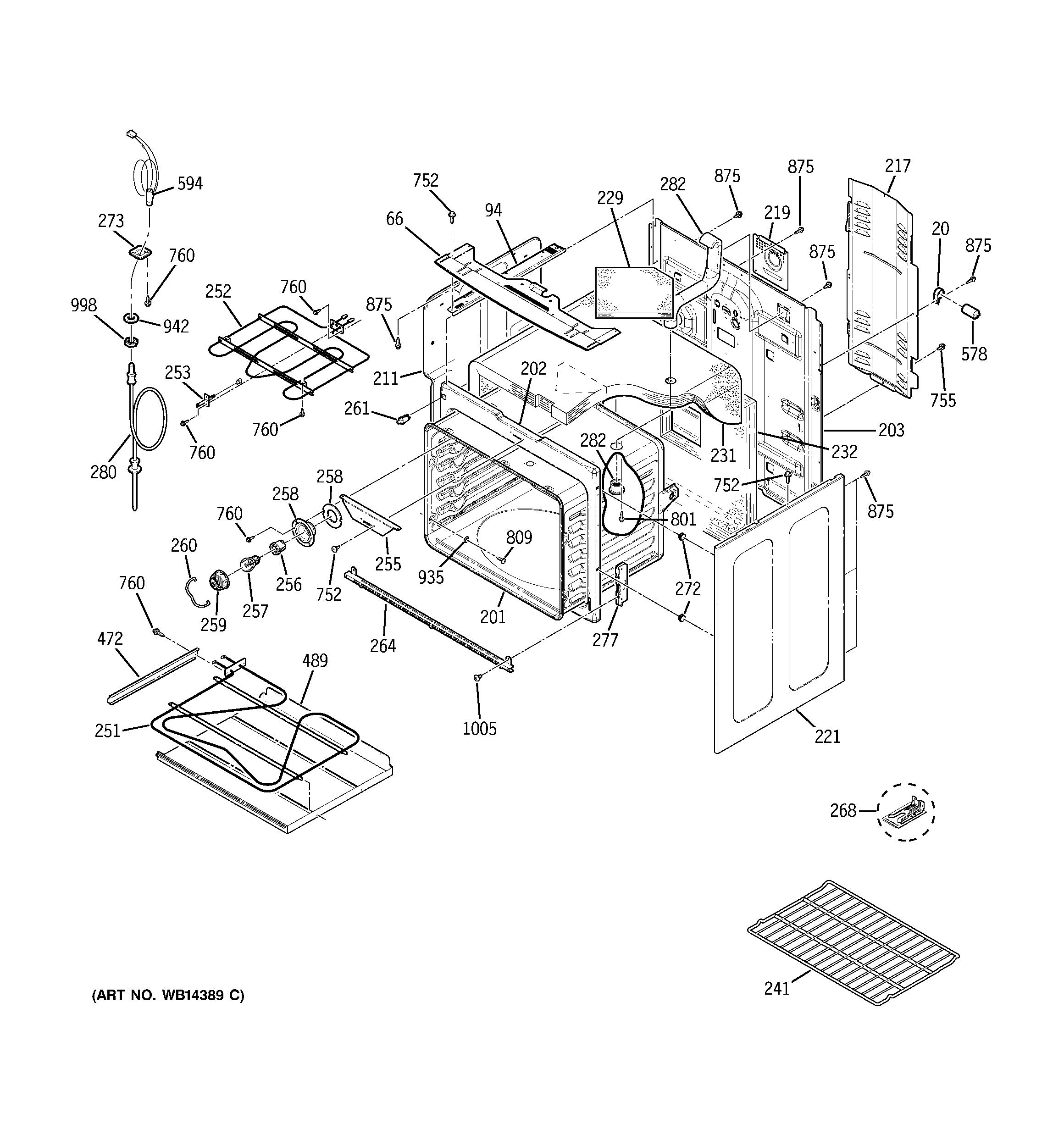 GE JB910TK6WW body parts diagram
