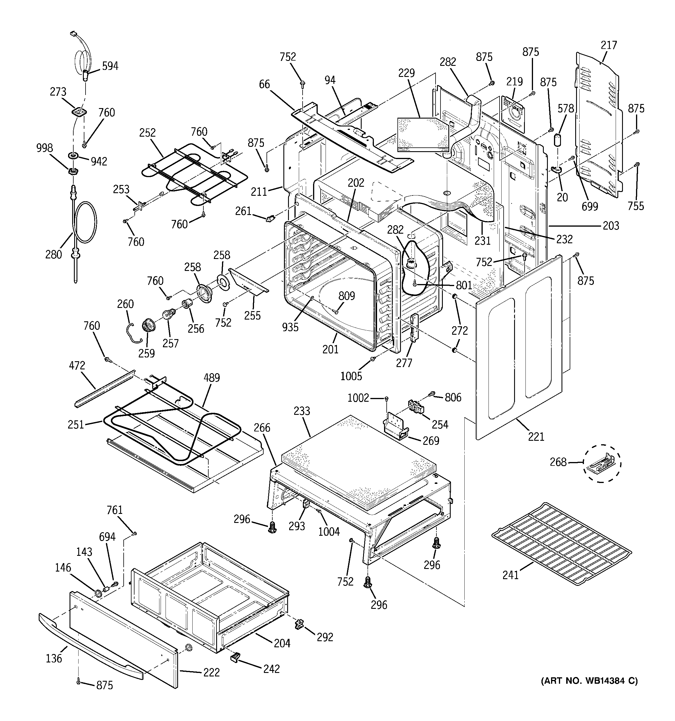 GE JB988KK6CC body parts diagram