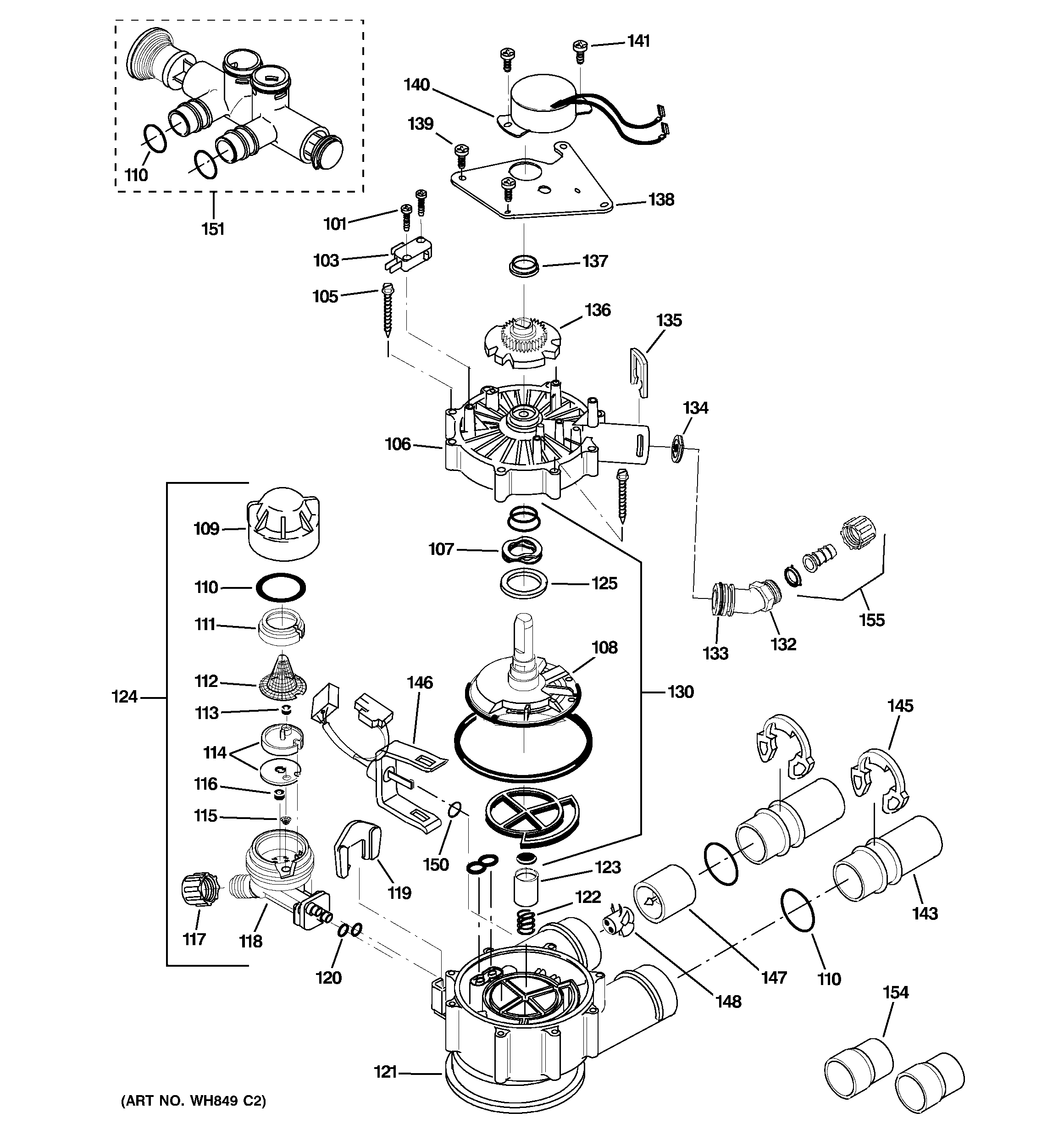 GE GNSM48F00 pump diagram