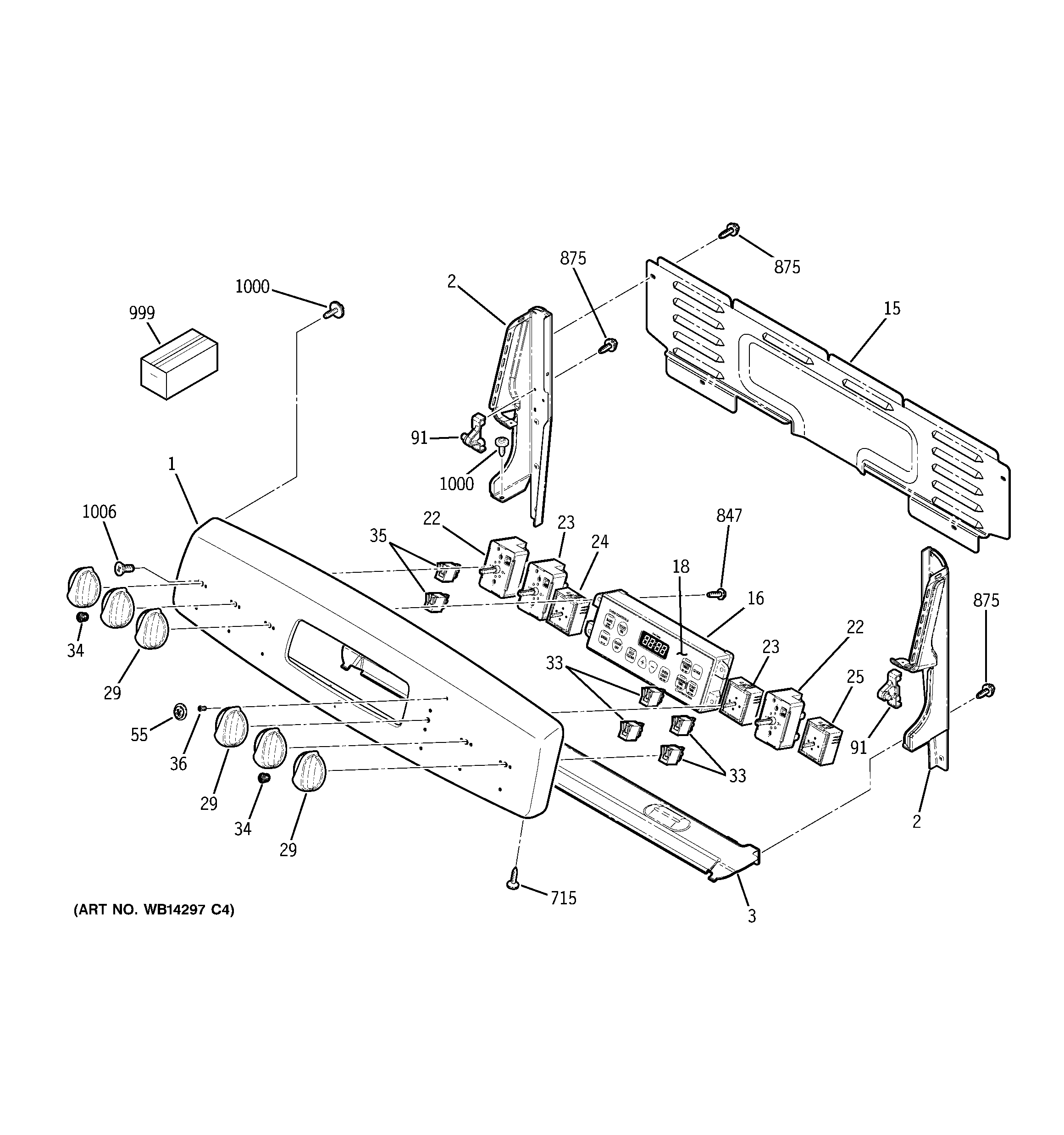 GE JBP81DM2BB control panel diagram