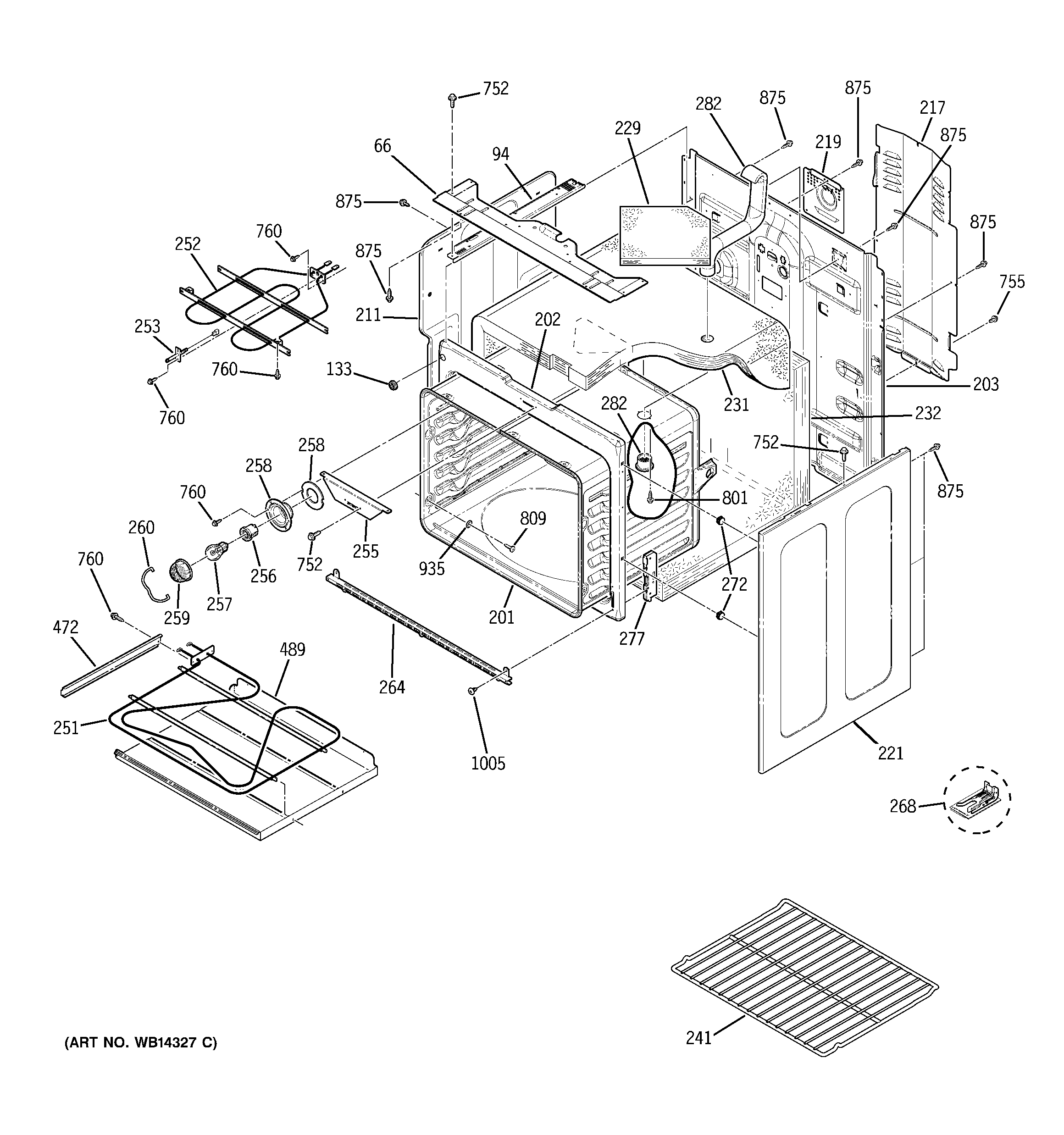 GE JBP81DM2BB body parts diagram