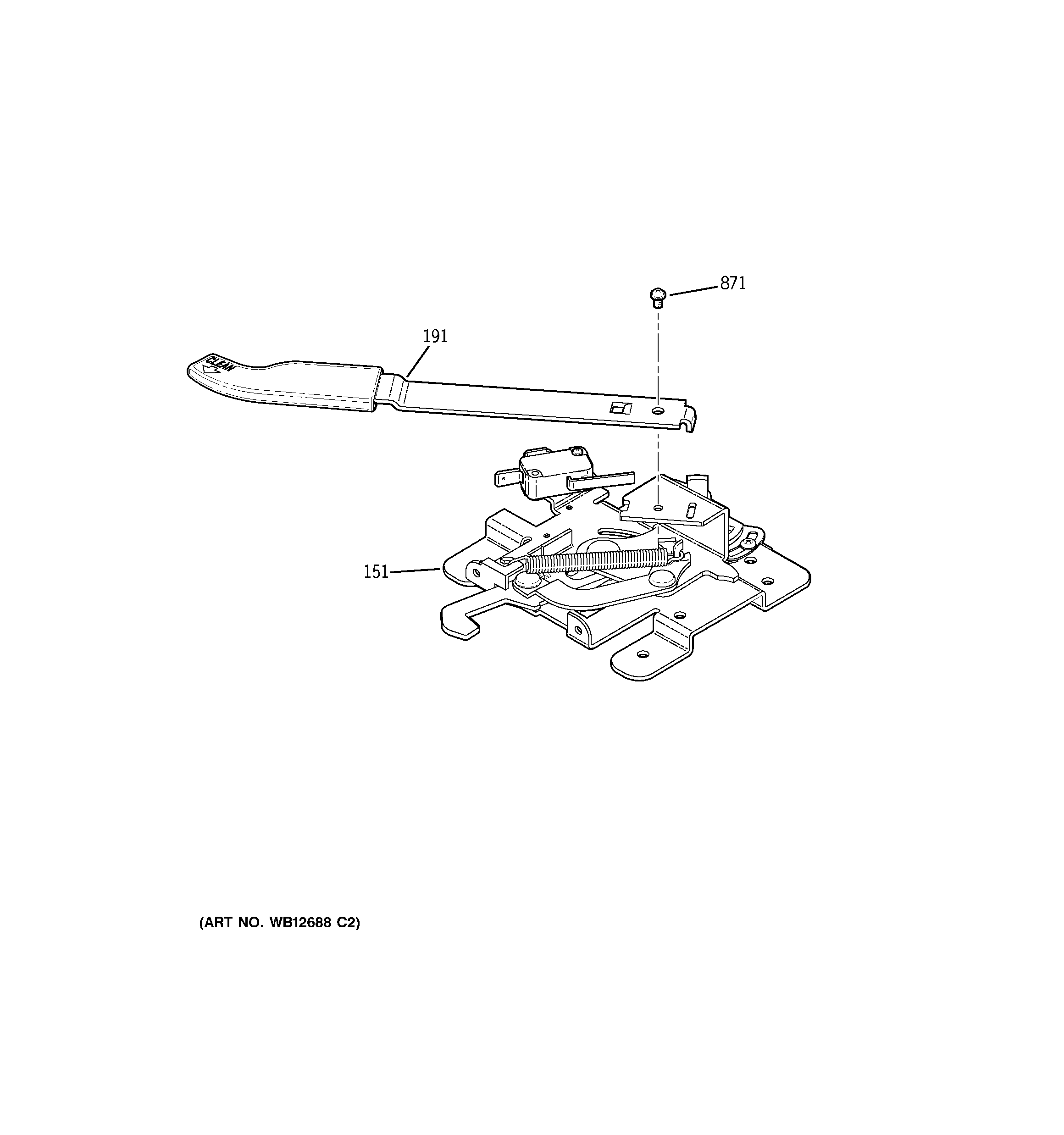 GE EER3000F01BB door lock diagram